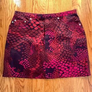 Express Pattern Mini Skirt Size 6
